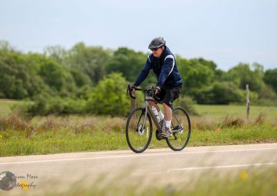 Smooth road cycling with Bluebonnet Express bike in Texas countryside.
