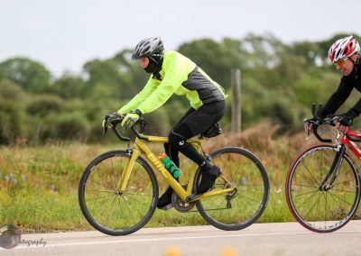 Bike riding in outdoor countryside during daytime for Bluebonnet Express event.
