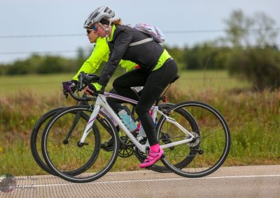 Bright Cycling Tour on Bluebonnet Express Bike Trail, Texas.