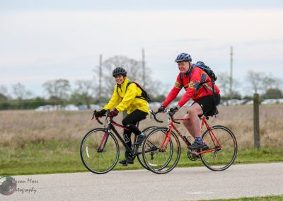 Enjoying a fun bike ride with scenic views on Bluebonnet Express trail.