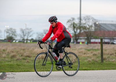 Weather-resistant outdoor bicycle riding gear for biking enthusiasts on scenic trails.