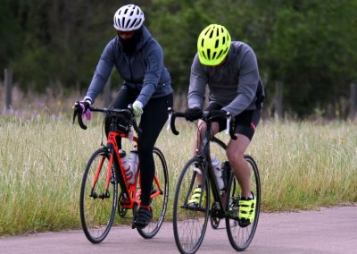 High-performance road cycling with Bluebonnet Express bikes for outdoor adventure and fitness.