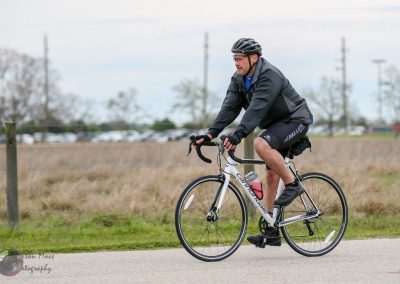 Outdoor cycling with a road bike on a scenic path in Texas for Bluebonnet Express.