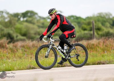 Efficient Bluebonnet Express bike ride through scenic countryside for eco-friendly travel.