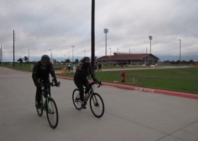 Bluebonnet Express cycling event at the stadium, featuring cyclists enjoying scenic rides and outdoor recreation.
