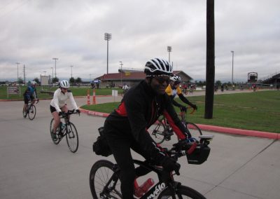 Bike riders participating in Bluebonnet Express cycling event, outdoor sports, community cycle ride.