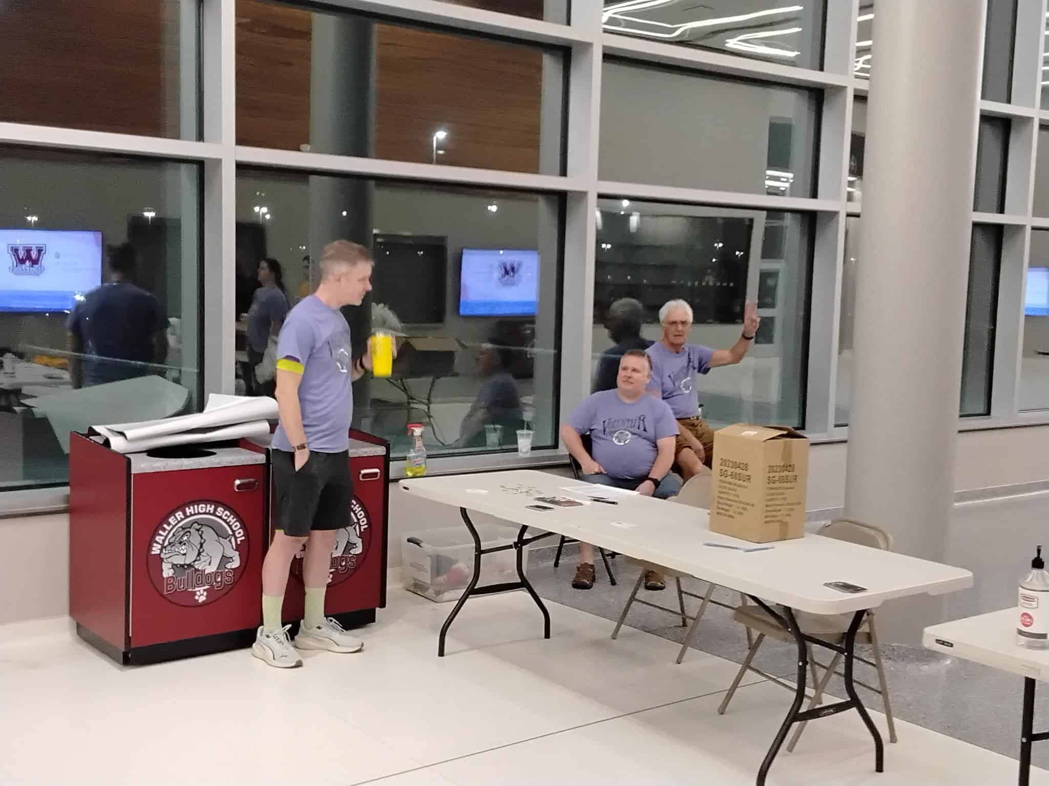 Bike shuttle service at Bluebonnet Express, providing safe transportation for high school football fans.