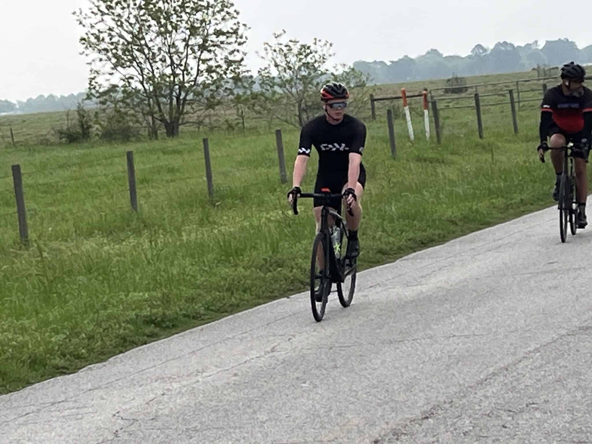 Smooth road biking in rural Texas, featuring Bluebonnet Express cyclists enjoying scenic countryside.