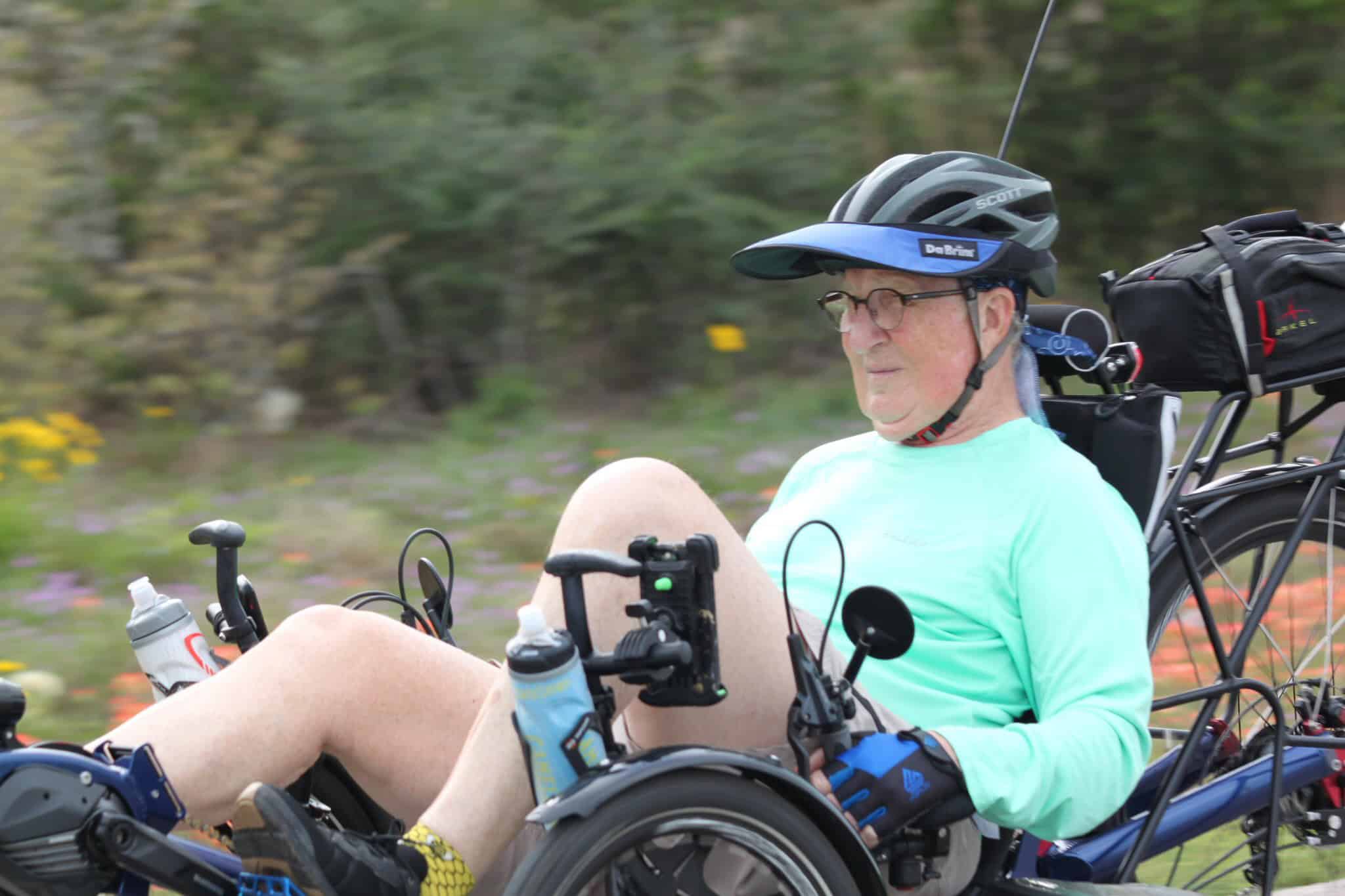 Adaptive cycling with Bluebonnet Express outdoor transport.