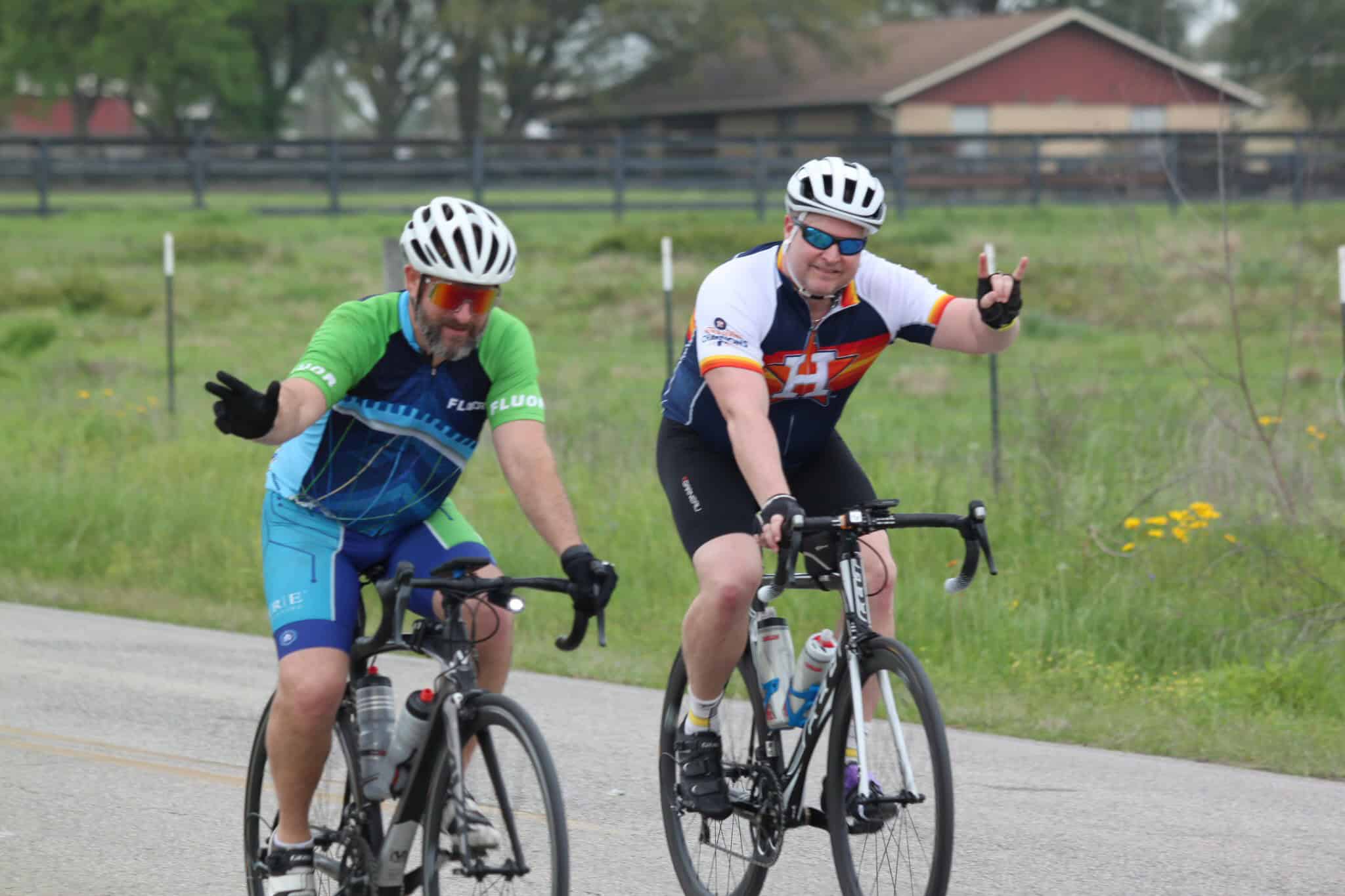 Vibrant cyclists enjoying a ride along the scenic route, showcasing outdoor recreation and cycling fitness.