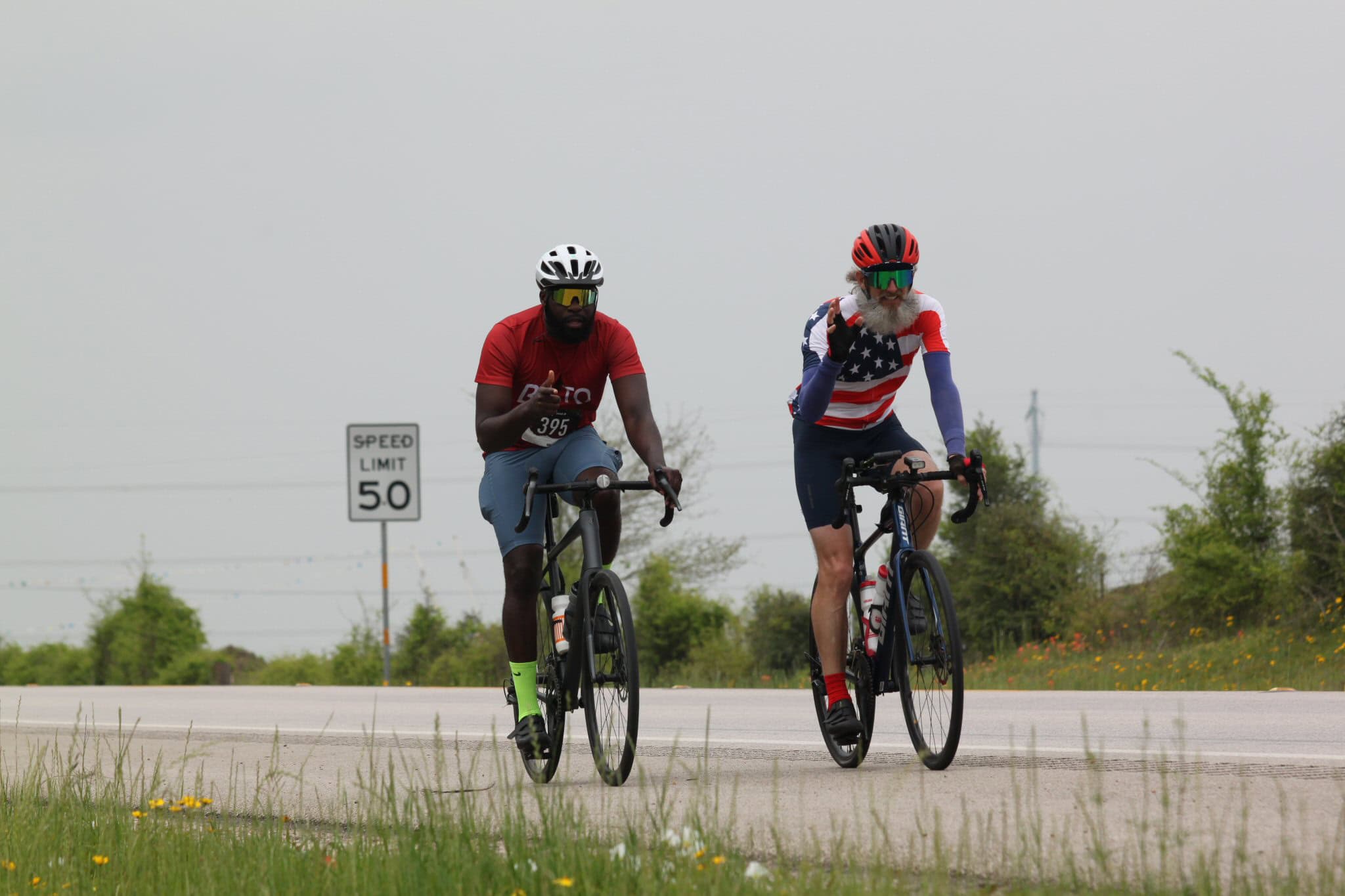 Eco-friendly cycling on scenic route with Bluebonnet Express, promoting sustainable transportation and outdoor adventure.