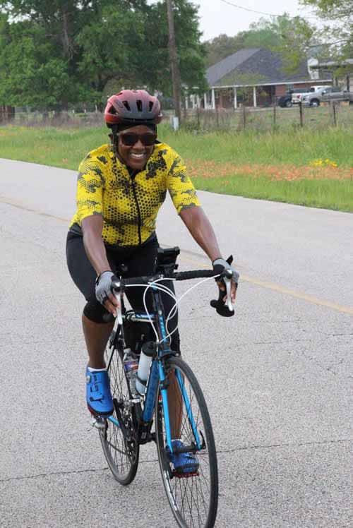 Enjoying a scenic bike ride with Bluebonnet Express cycling tours in Texas.