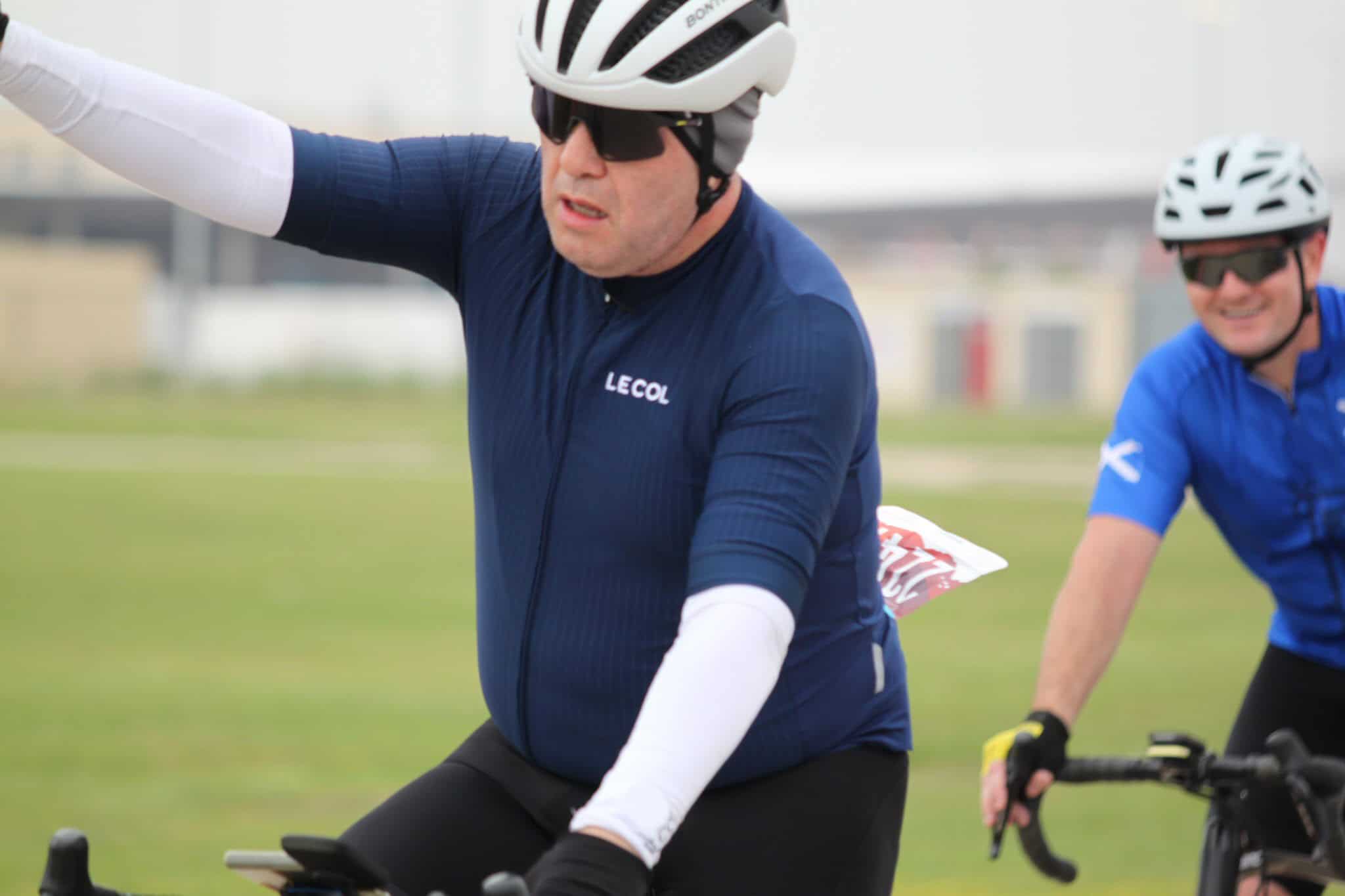 Versatile cyclists participating in Bluebonnet Express bike ride, showcasing endurance and teamwork on scenic routes.