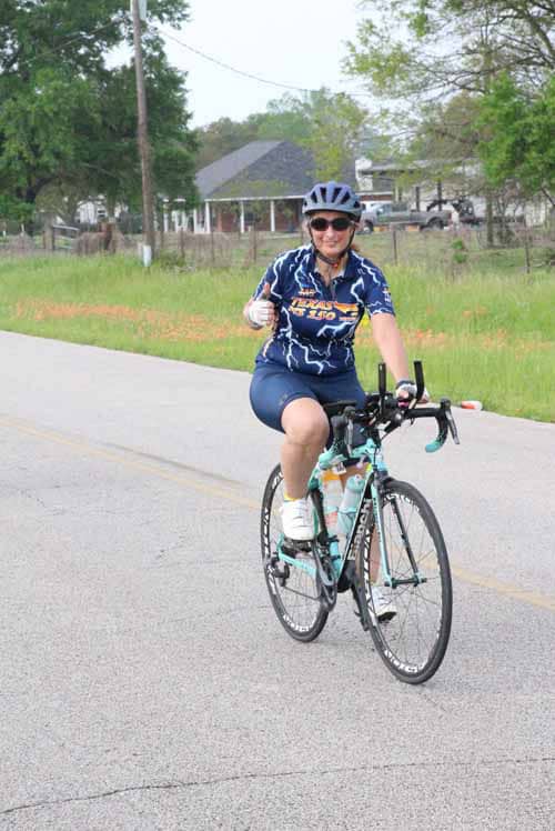 Enjoying a scenic ride on Bluebonnet Express bike trail in Texas, perfect for cycling enthusiasts and outdoor adventures.