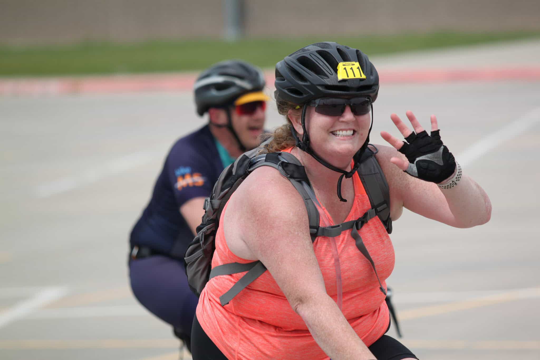 Cycling enthusiasts participating in Bluebonnet Express bike ride event.
