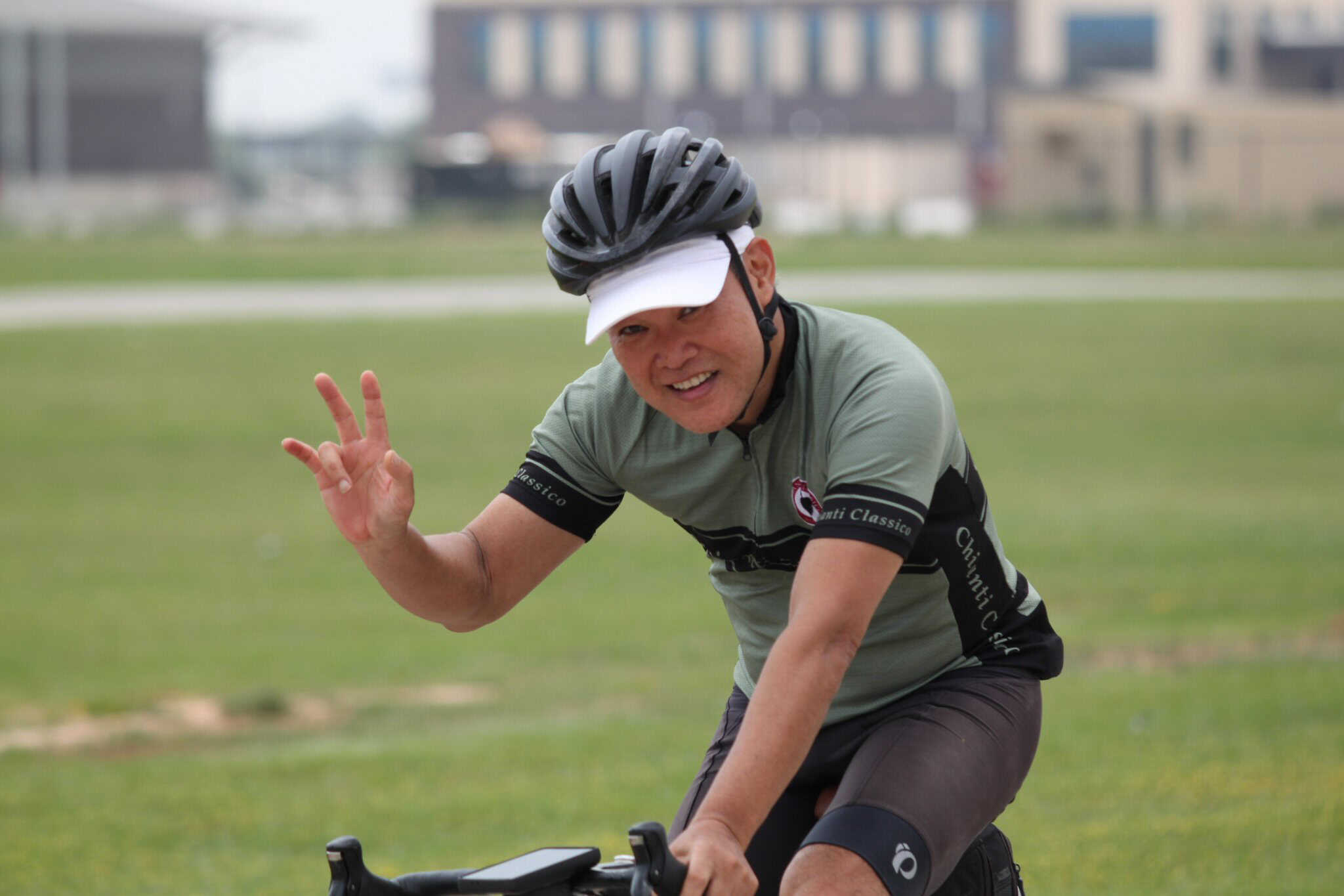 Enjoying cycling with Bluebonnet Express on a sunny day in Texas, promoting outdoor activity and healthy living.