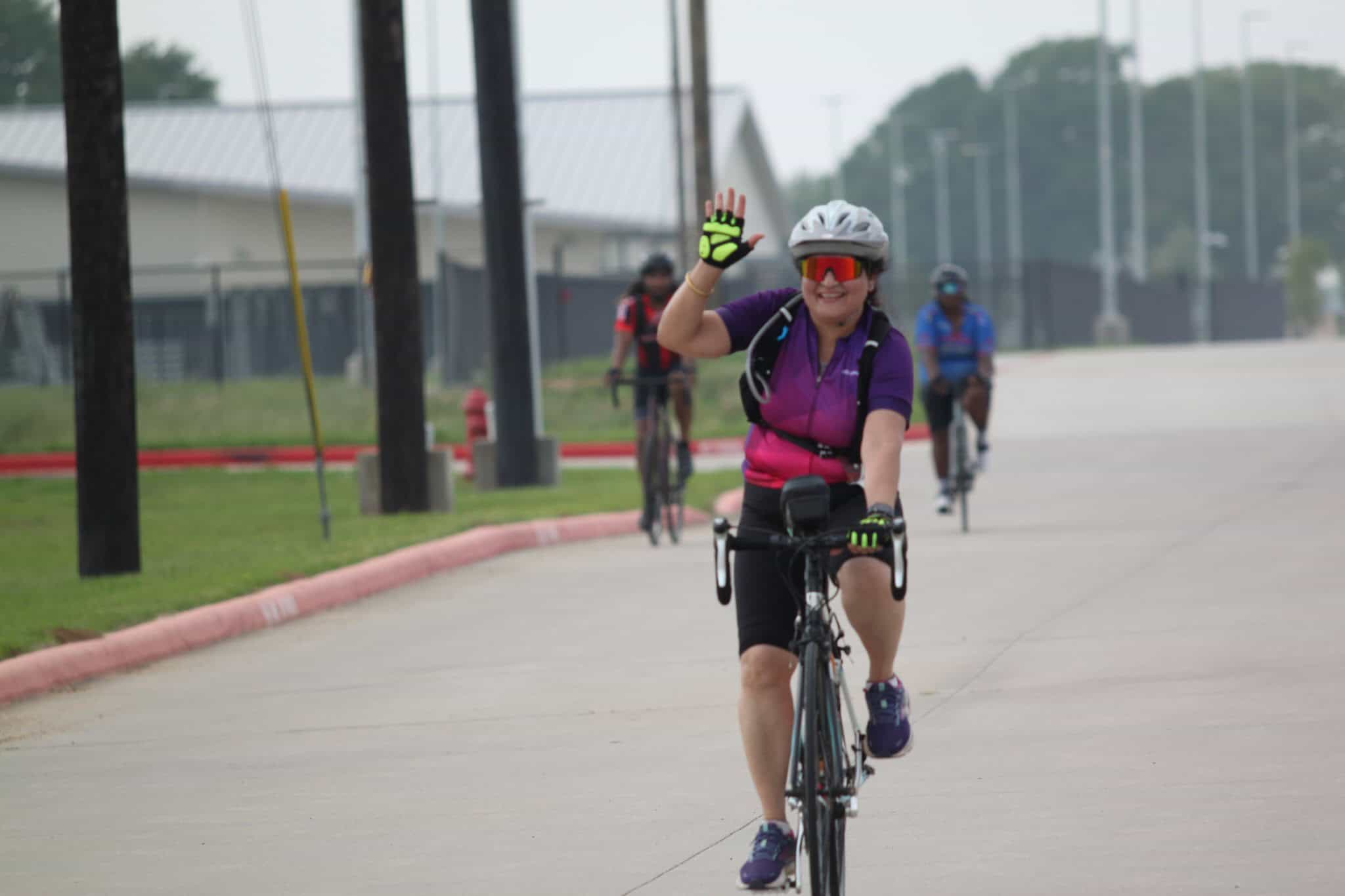 Enjoying a scenic ride with Bluebonnet Express cycling event in Texas.