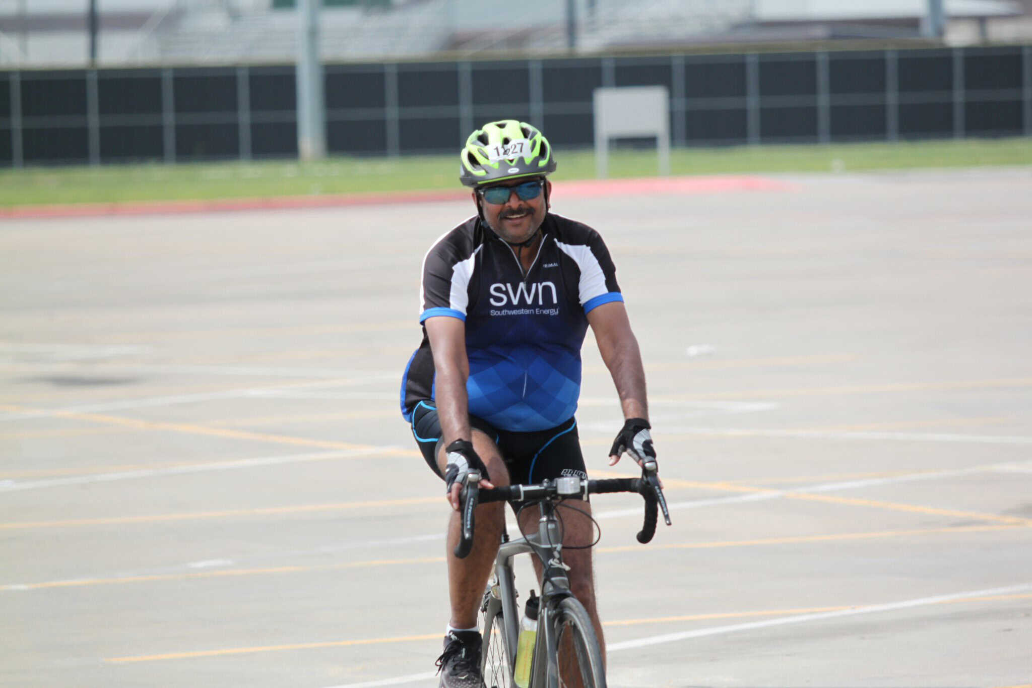 Reliable cyclist enjoying outdoor ride on a sunny day.